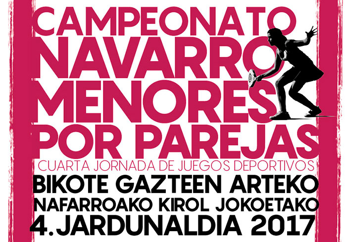 Inscripci&oacute;n abierta para el Campeonato Navarro de Menores por Parejas
